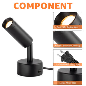 URTOM spotlight with 5.9 ft cord and foot switch for easy operation.