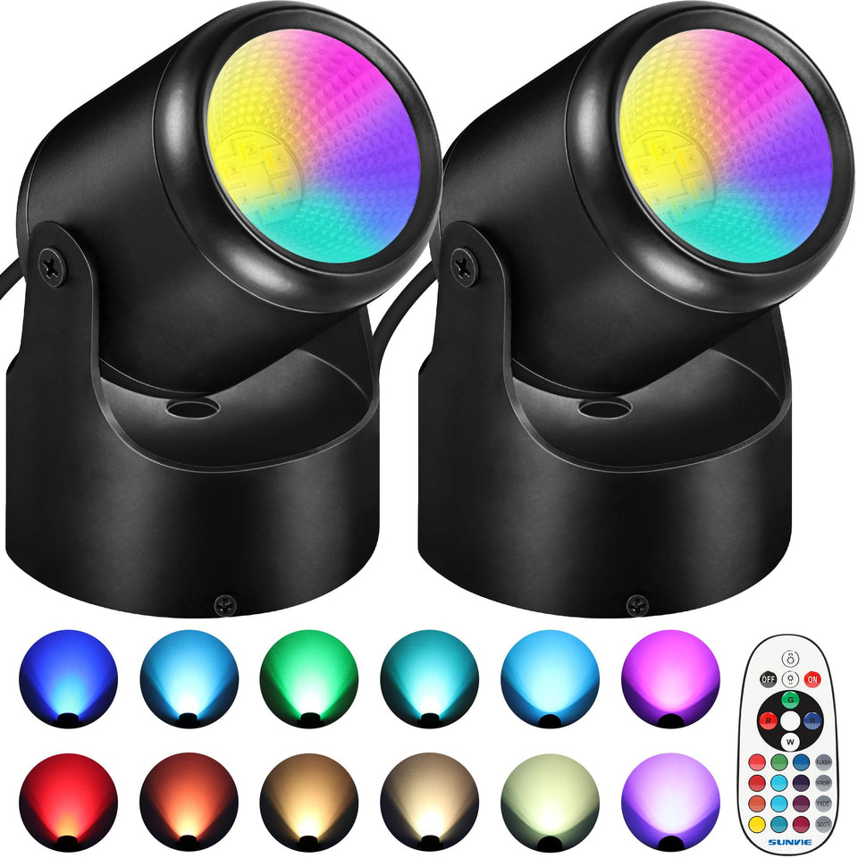 URTOM RGBW spot light for indoor festive uplighting.