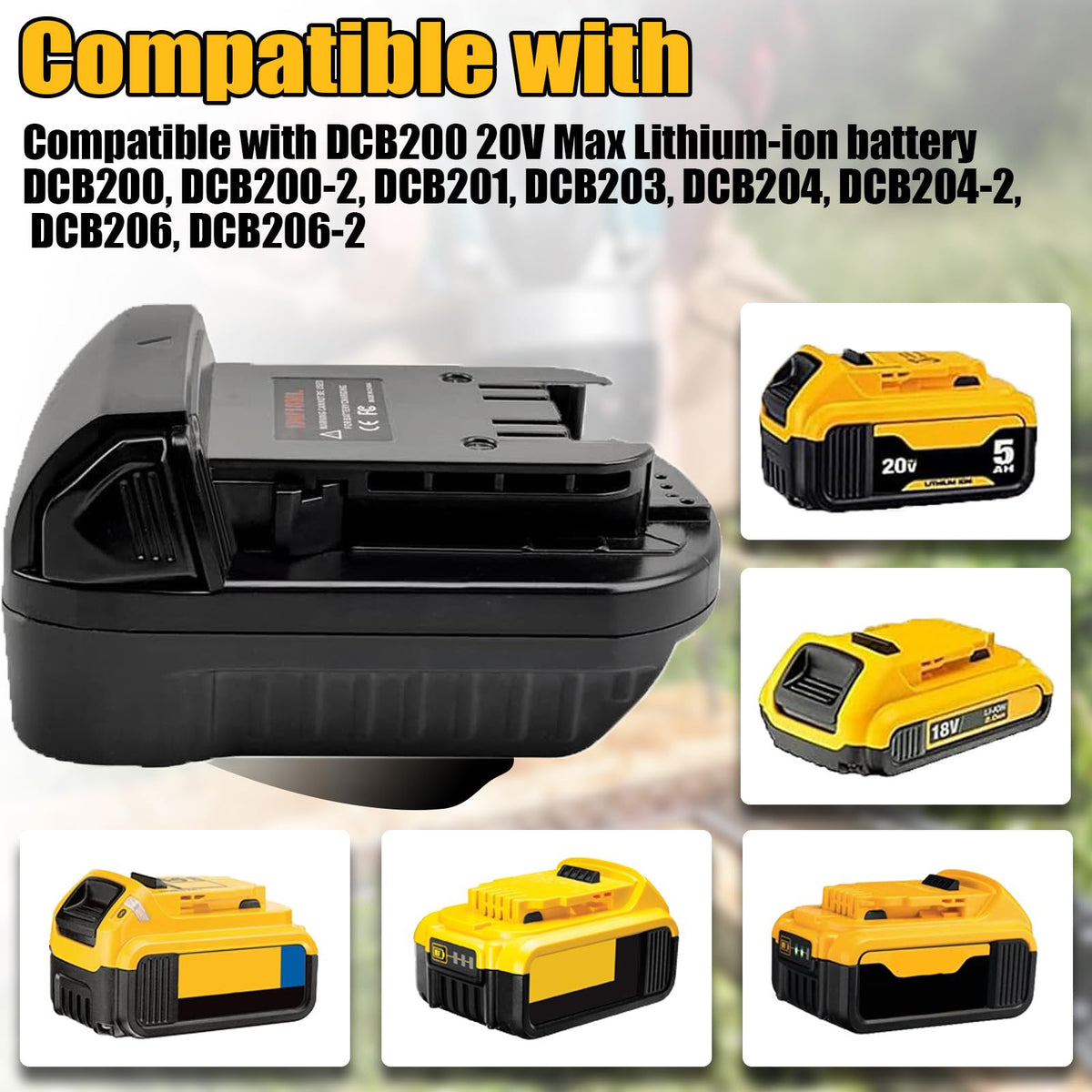 URUN 60V compat and DL18ML adapter ready to power Milwaukee M18 tools safely