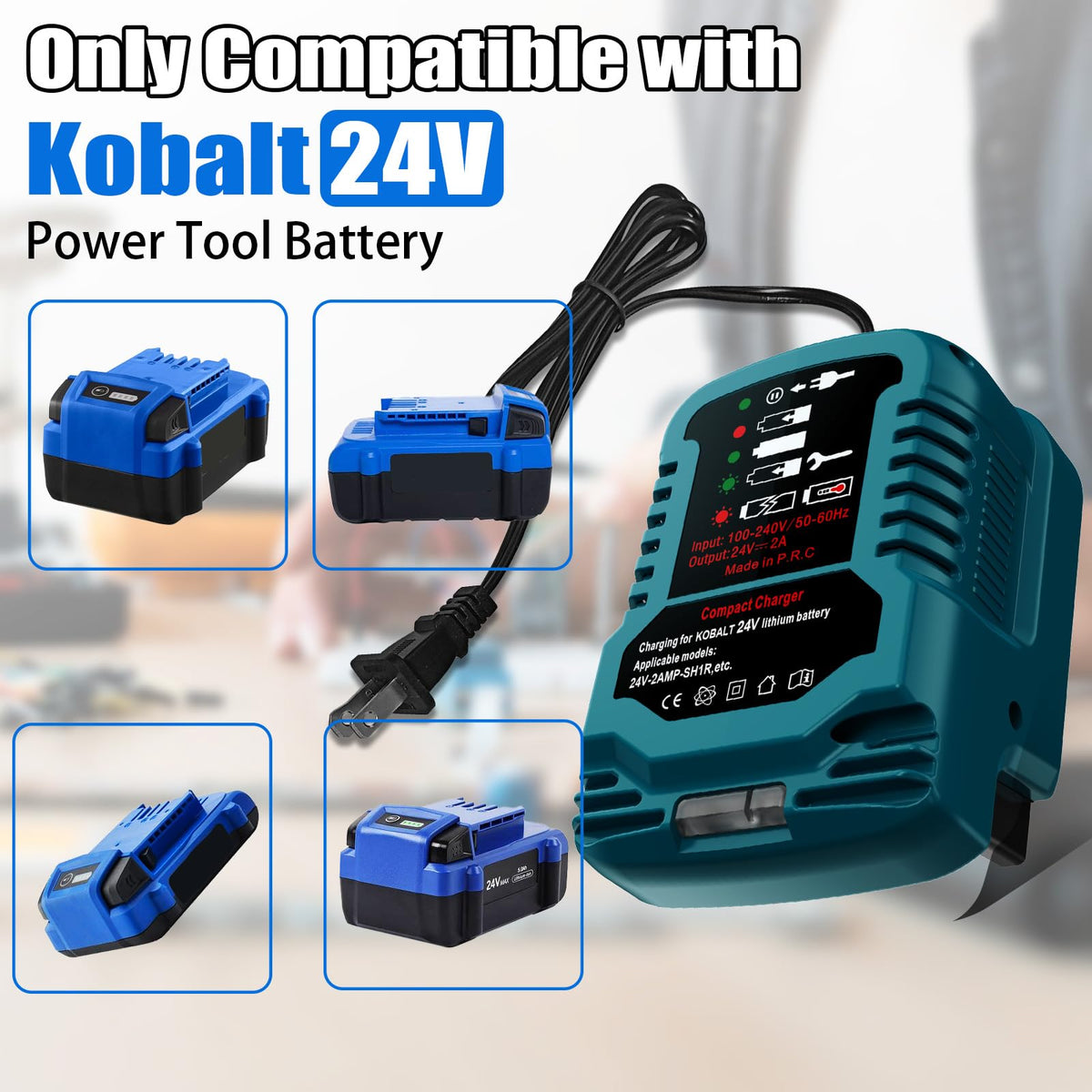 URUN fast charger LCD displays voltage, current, and battery status for quick checks.