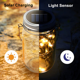 Urvoix solar mason jar lid seal keeps moisture out for durability.