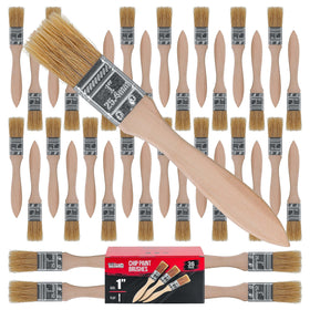 US Art Supply 36-pack 1in brushes for versatile painting projects.