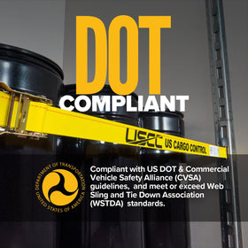 US Cargo Control E-Track Straps 12 ft length suits standard trailers.