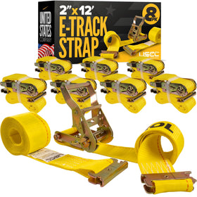 US Cargo Control E-Track Straps packaging for quick setup and security.