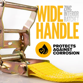 US Cargo Control E-Track Straps loose end 8 ft for flexible routing.