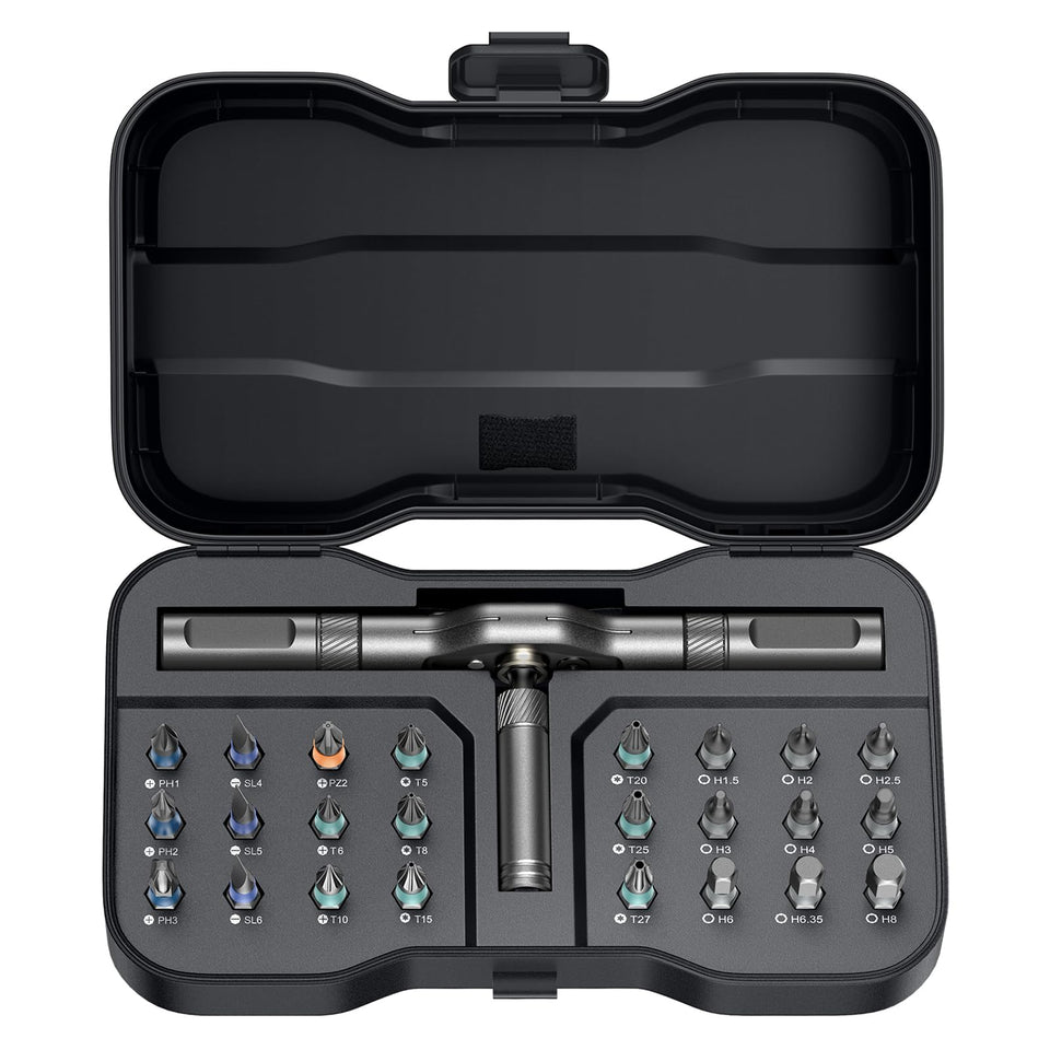 USUAUU 24-in-1 magnetic screwdriver set for versatile quick repairs