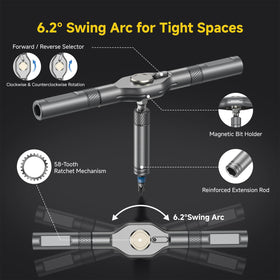 USUAUU 58-tooth ratcheting system supports one-handed operation