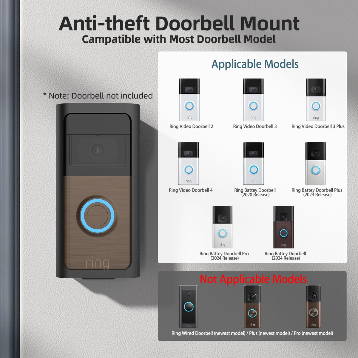 USUAUU wall installation shows easy setup with included hardware