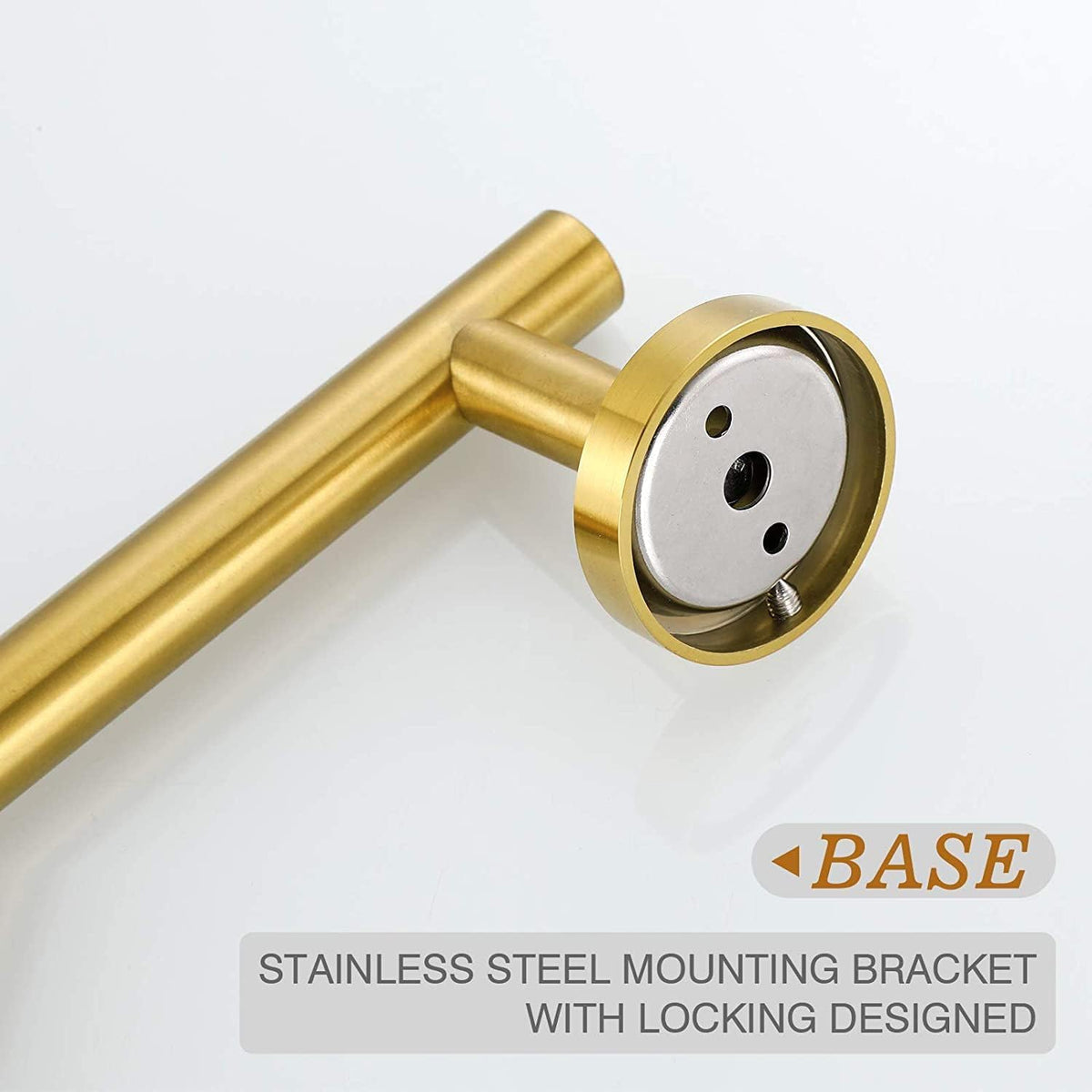 USHOWER brushed gold towel bar suits modern design styles