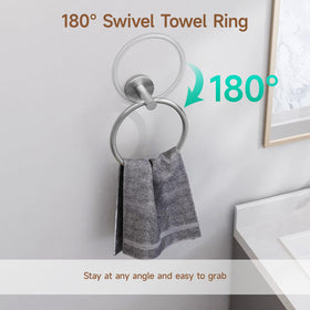 USHOWER Brushed Nickel Robe Hook for robes and towels