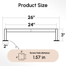 Close-up of installation base showing two-screw mounting on USHOWER towel bar