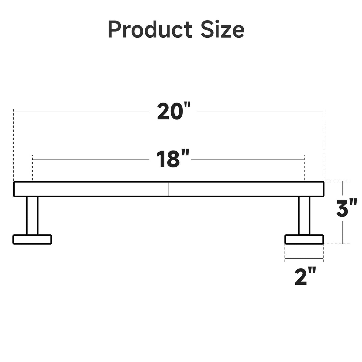 USHOWER wall-mounted towel bar adds sleek storage in compact bathrooms