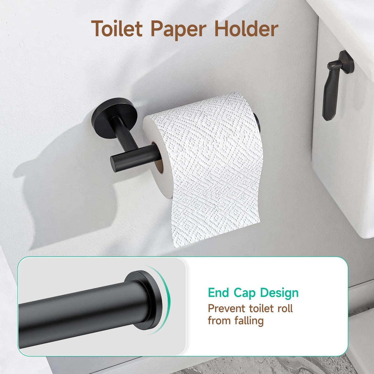 USHOWER four-piece set provides organized bathroom essentials
