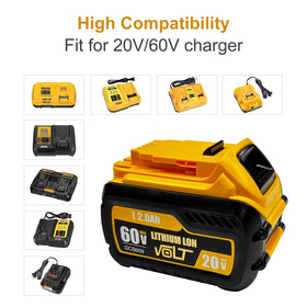 USPECIAL 12000mAh battery, DCB207 compatible, reliable charge for extended projects.