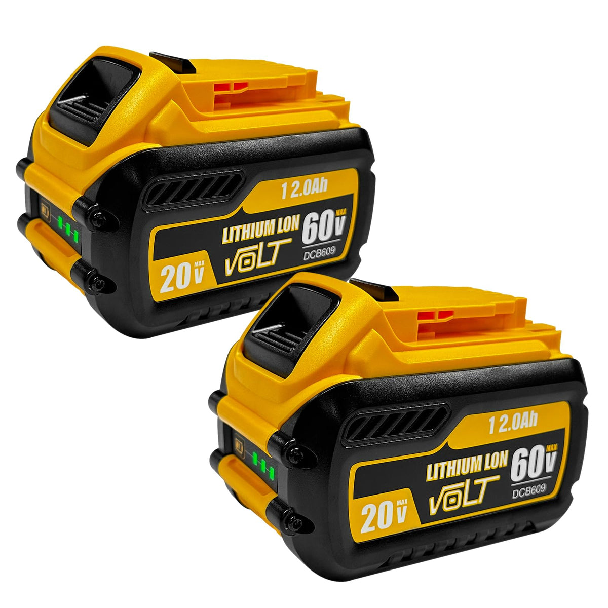 USPECIAL 12000mAh battery, DCB606 compatible, extends runtime for DeWalt cordless tools.