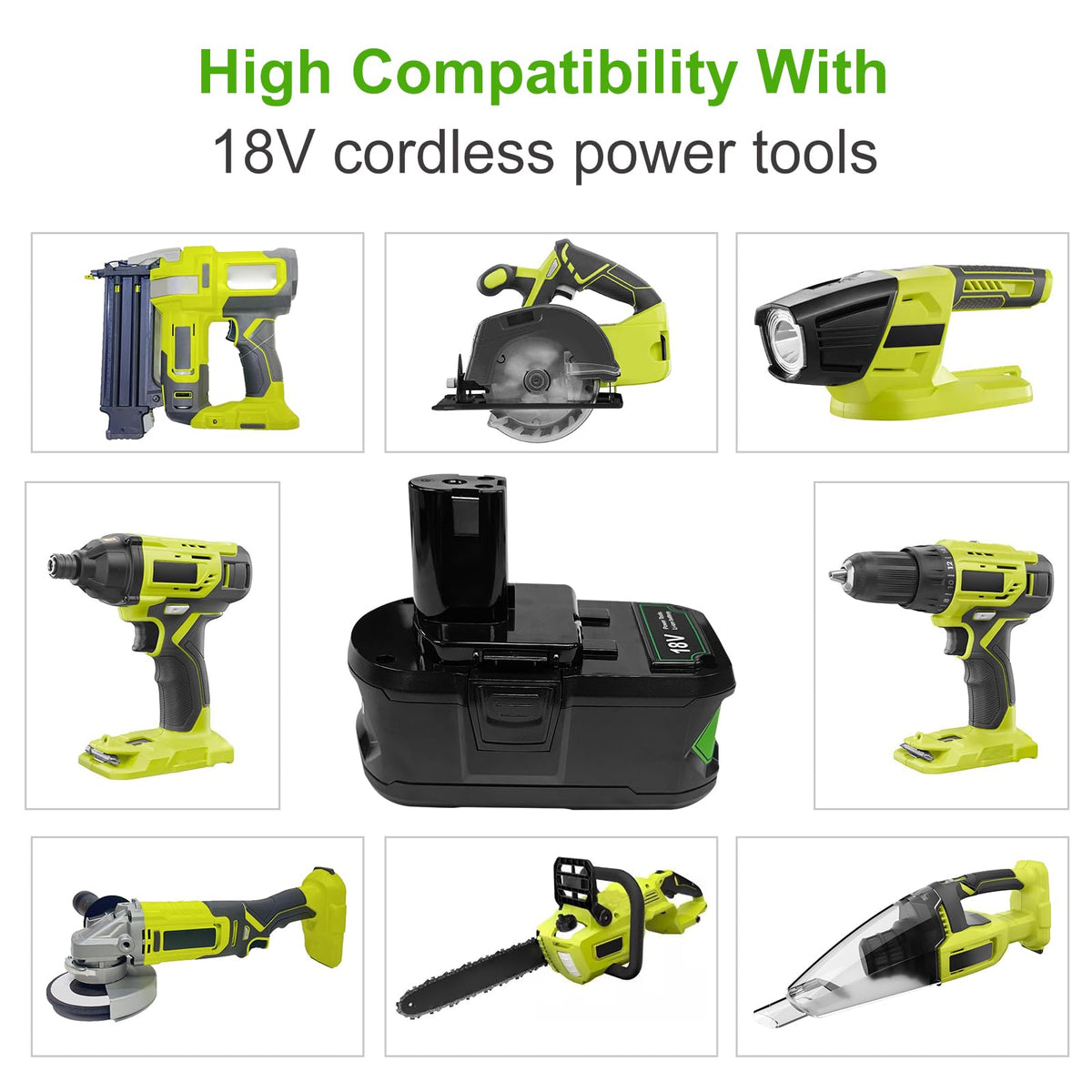 USPECIAL 8Ah Ryobi battery packaging highlighting value