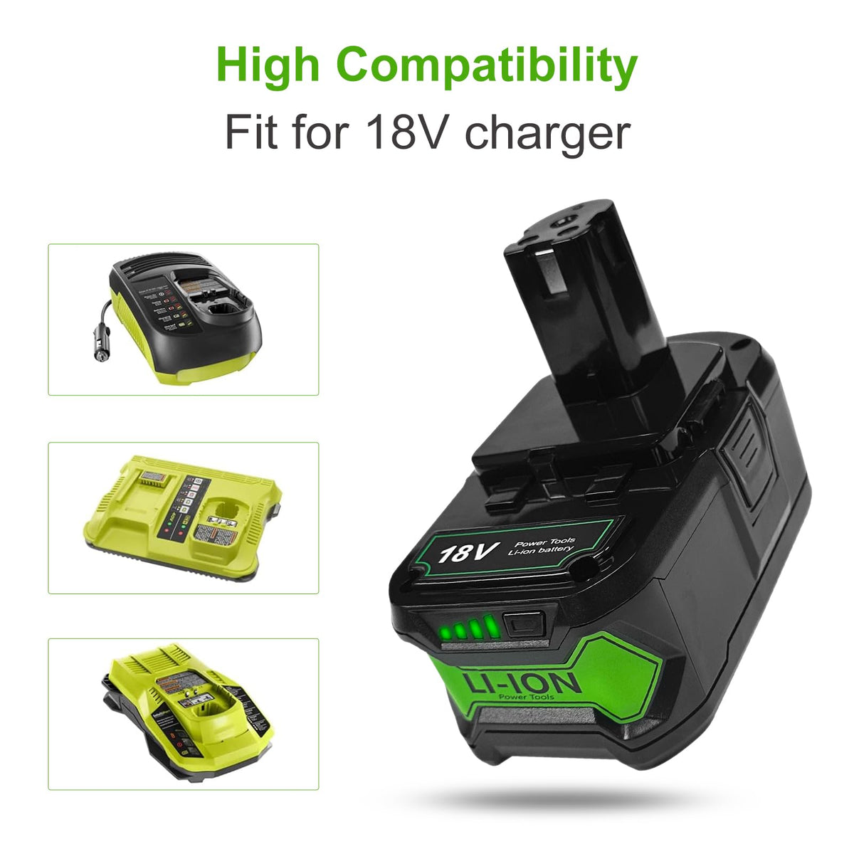 USPECIAL 8Ah Ryobi battery safety protections against over-current and overheating