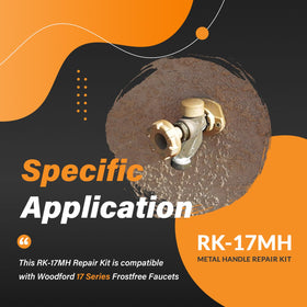 usvehj RK-17MH metal handle for Woodford faucet repair supports durable operation