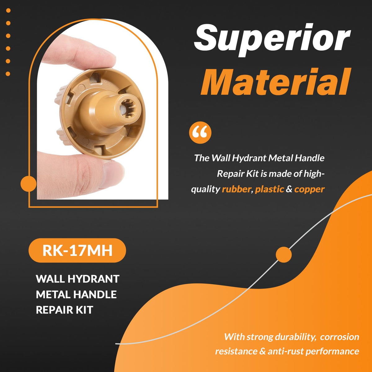 usvehj RK-17MH packing washer for Woodford ensures snug closure and leak prevention