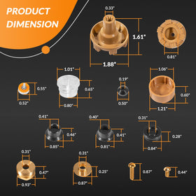 usvehj RK-17MH valve seat rubber for Woodford reduces leaks and restores seal integrity