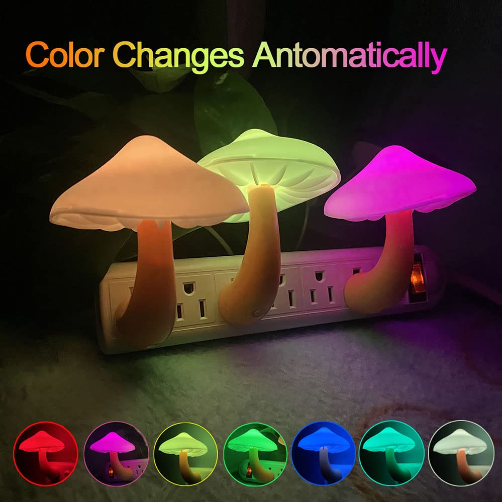 UTLK mushroom night light for kids room delivering soothing illumination.