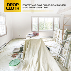 Utopia Home drop cloth ideal for painting and DIY projects