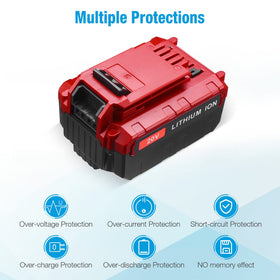 UTRBATT protection system guards against overcharge and short circuits.