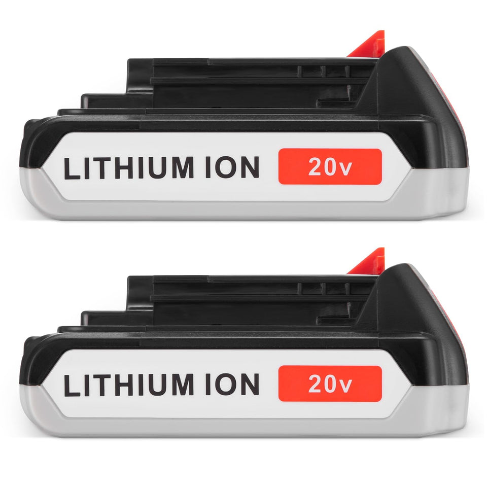 UTRBATT two-pack 3600mAh 20V battery inside view for compact handling.