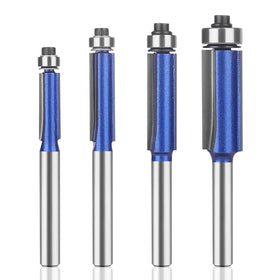 UTRUSTTO Pro flush trim bits with top bearing for precise edge trimming