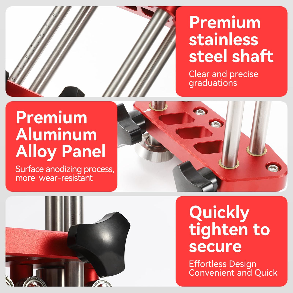 Uttempt aluminum alloy grip on handle for comfortable operation