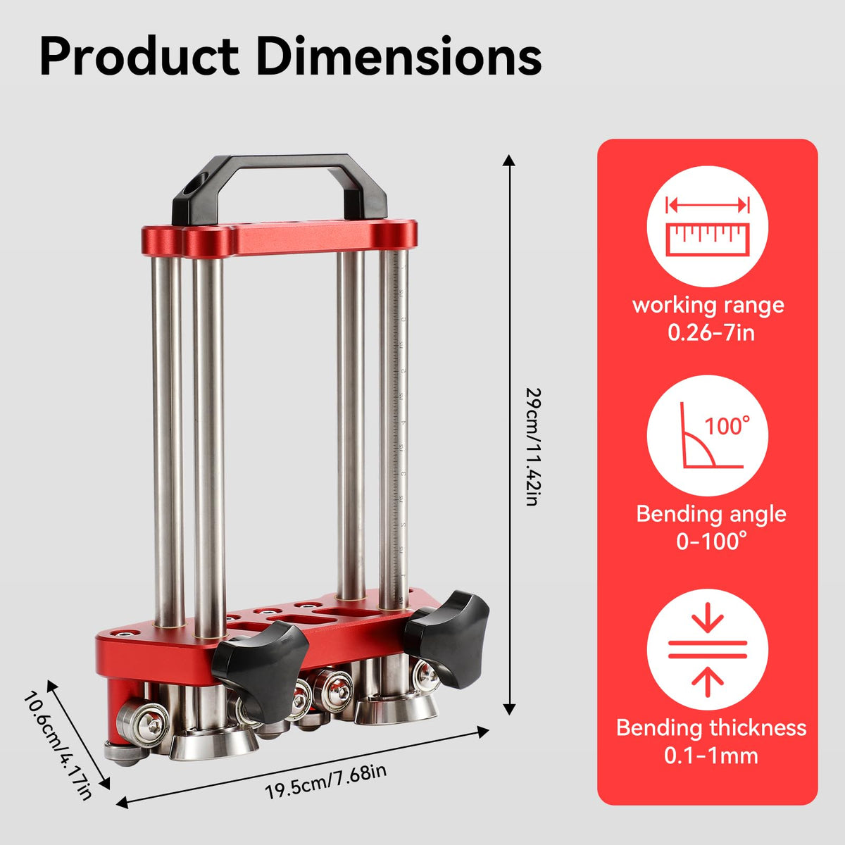 Uttempt center roller with height gauge for repeatable accuracy