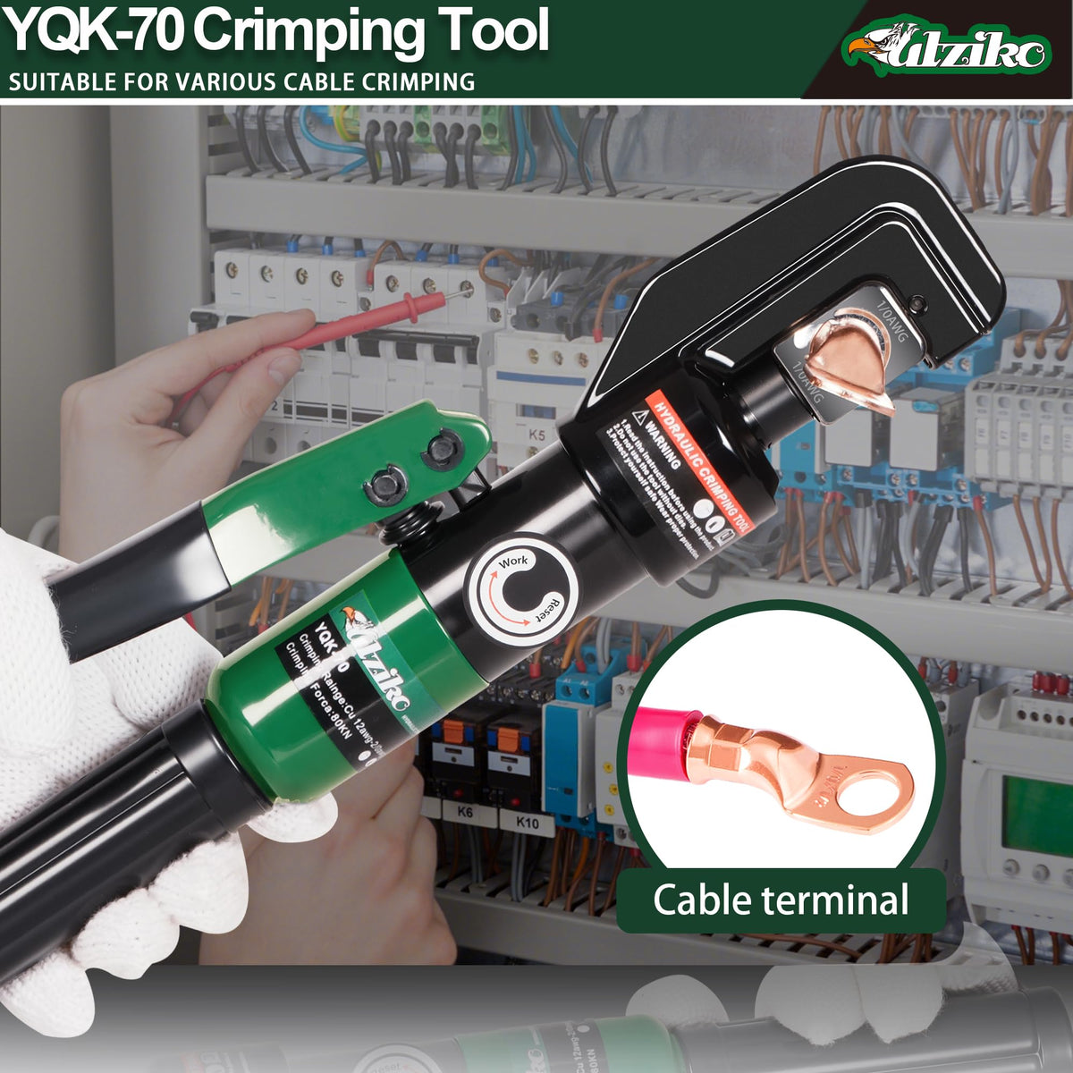 Garden fence and outdoor cable projects using UTZIKO crimping tool