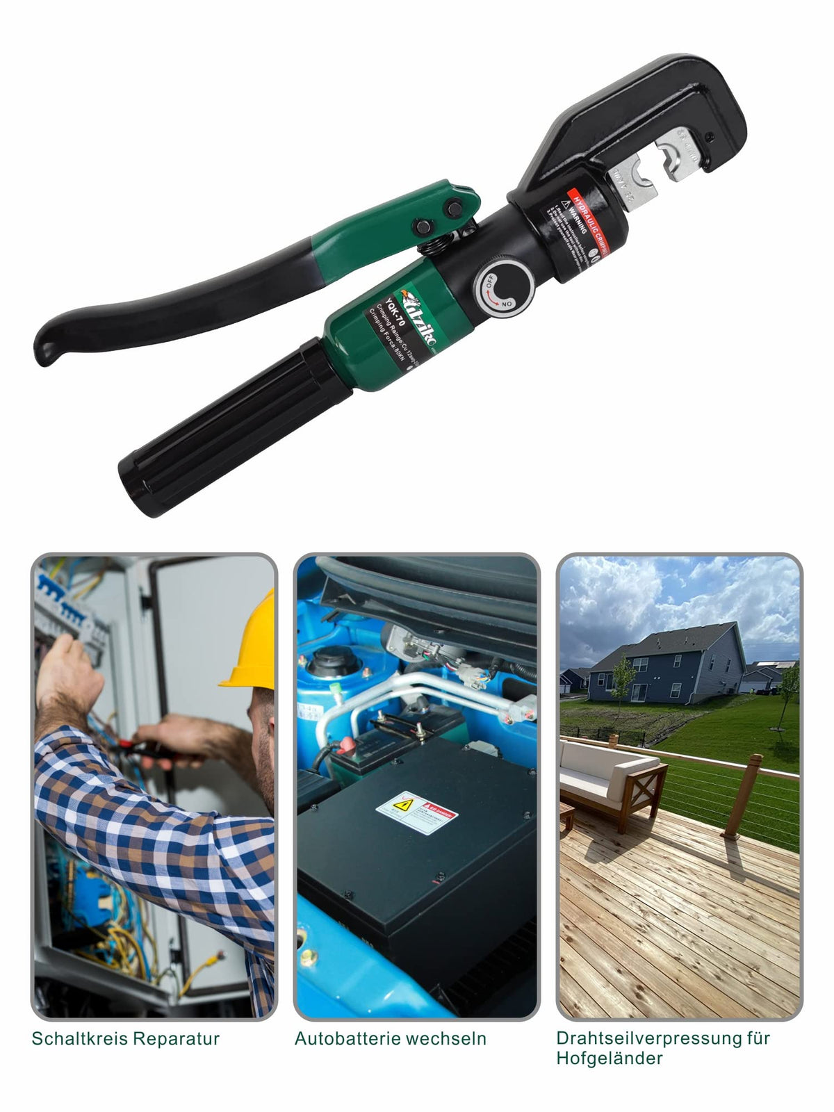 UTZIKO carrying case keeps dies, cutter, and gloves organized on site.
