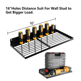 UU-Major heavy-duty pegboard wall organizer ensures sturdy tool storage.