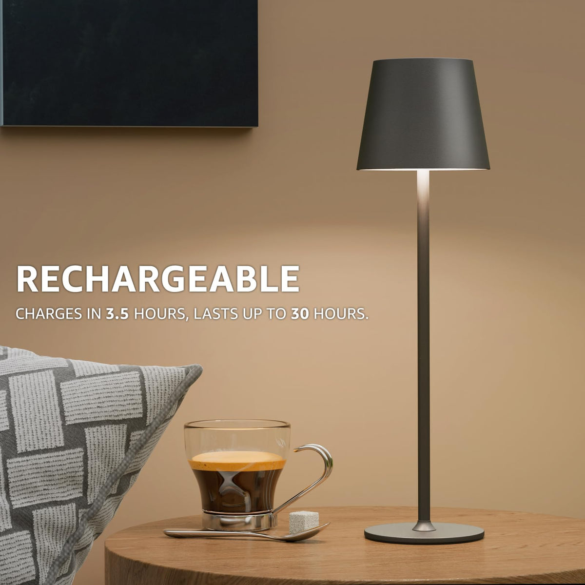uuffoo 2-pack on desk with warm ambient light for reading.