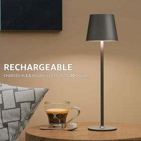 uuffoo 2-pack on desk with warm ambient light for reading.