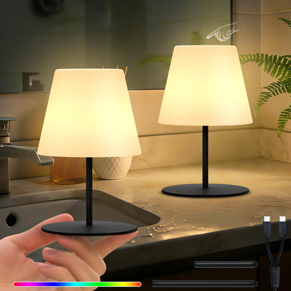 Uuffoo mini shower lamp cordless design for portable ambient lighting in any room.