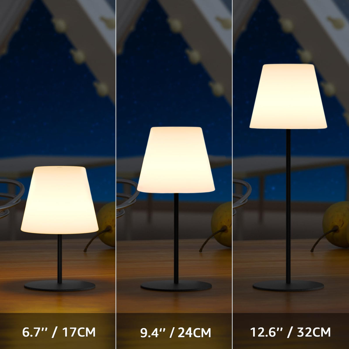 Uuffoo mini shower lamp USB-C charging for quick power on the go.
