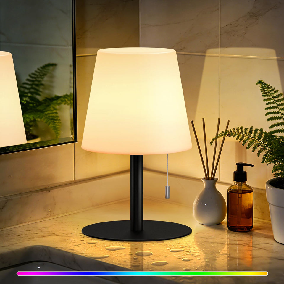 uuffoo shower lamp in 8-color RGB mode brightens bathroom ambience