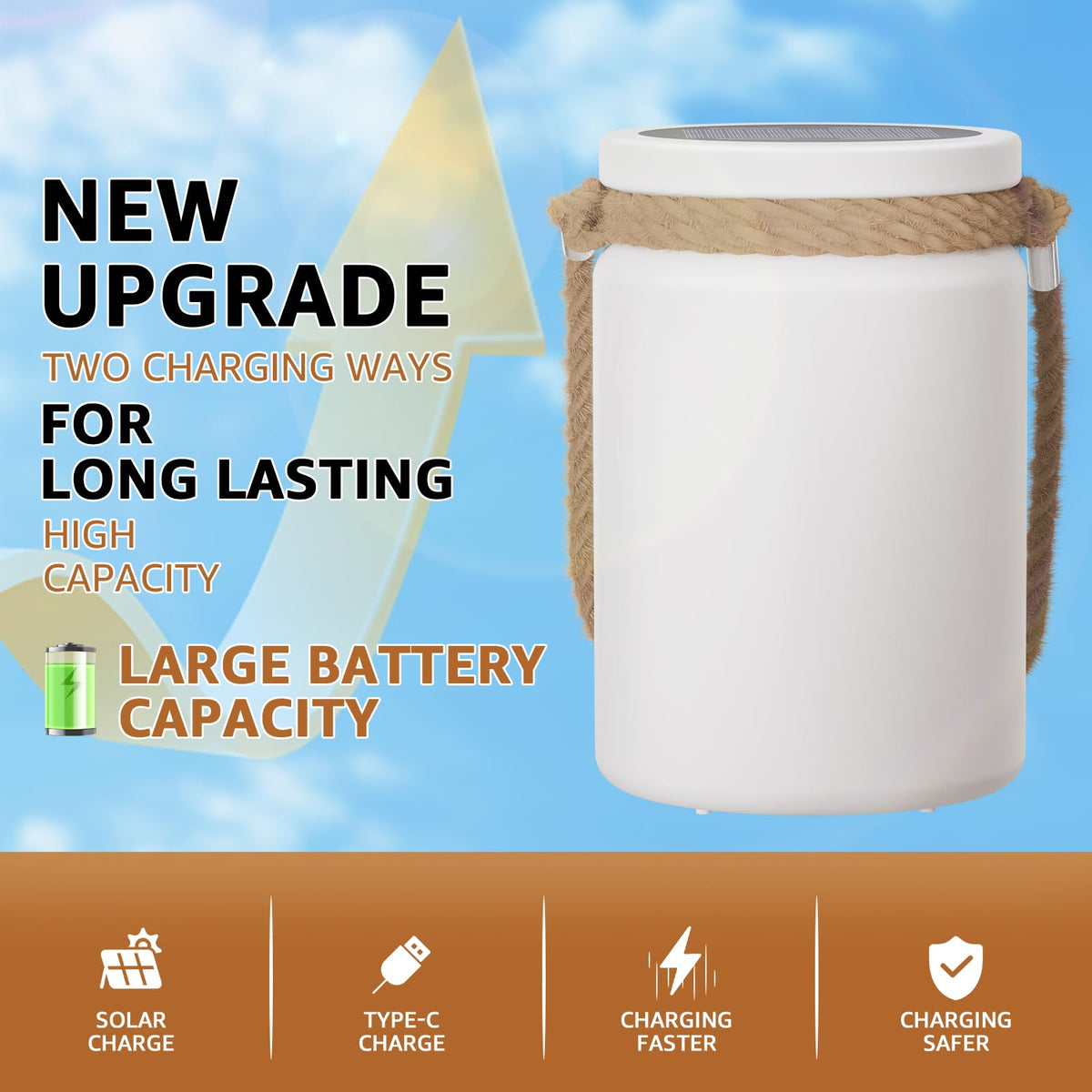uuffoo solar table lamp lantern remote control for easy dimming and color change