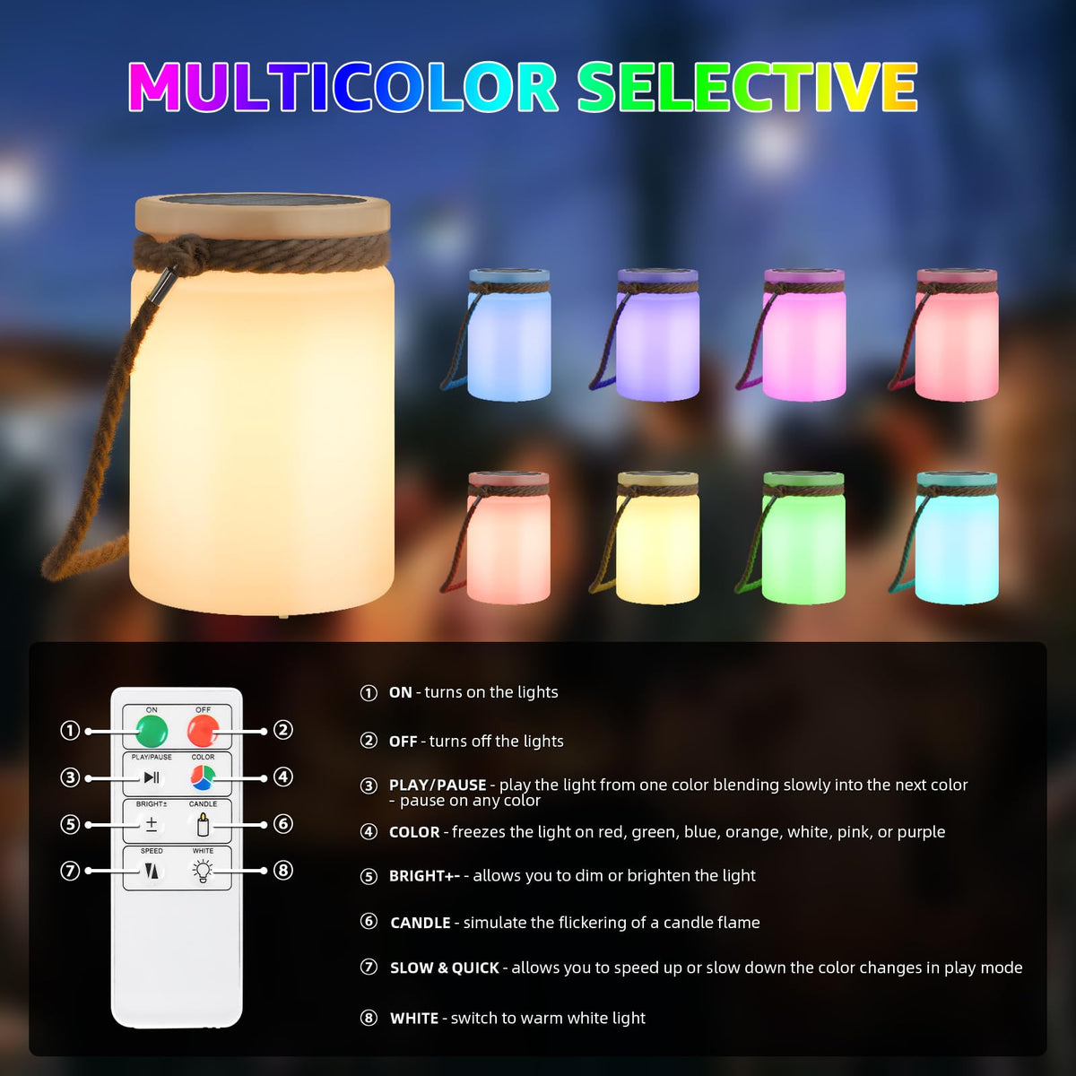 uuffoo solar table lamp lantern warm white mode for cozy terrace evenings