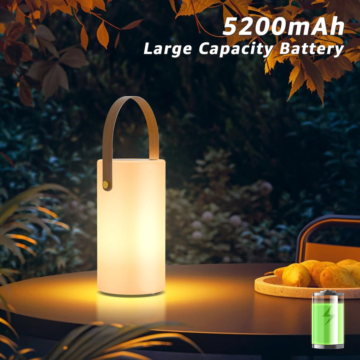 Uuffoo portable lantern supports USB and solar charging.