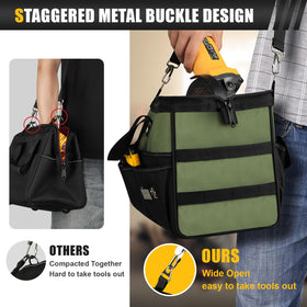 UUP bag base with anti-slip feet stays steady on uneven work sites.