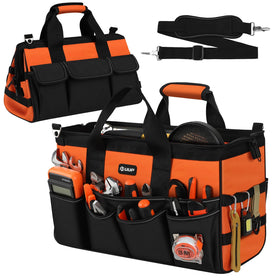 UUP heavy-duty tool bag 18-inch front view shows rugged construction for site use