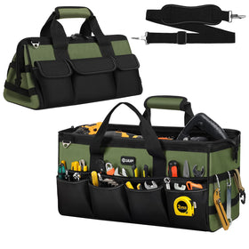 UUP heavy duty tool bag 20-inch with rugged exterior keeps tools organized on the job.