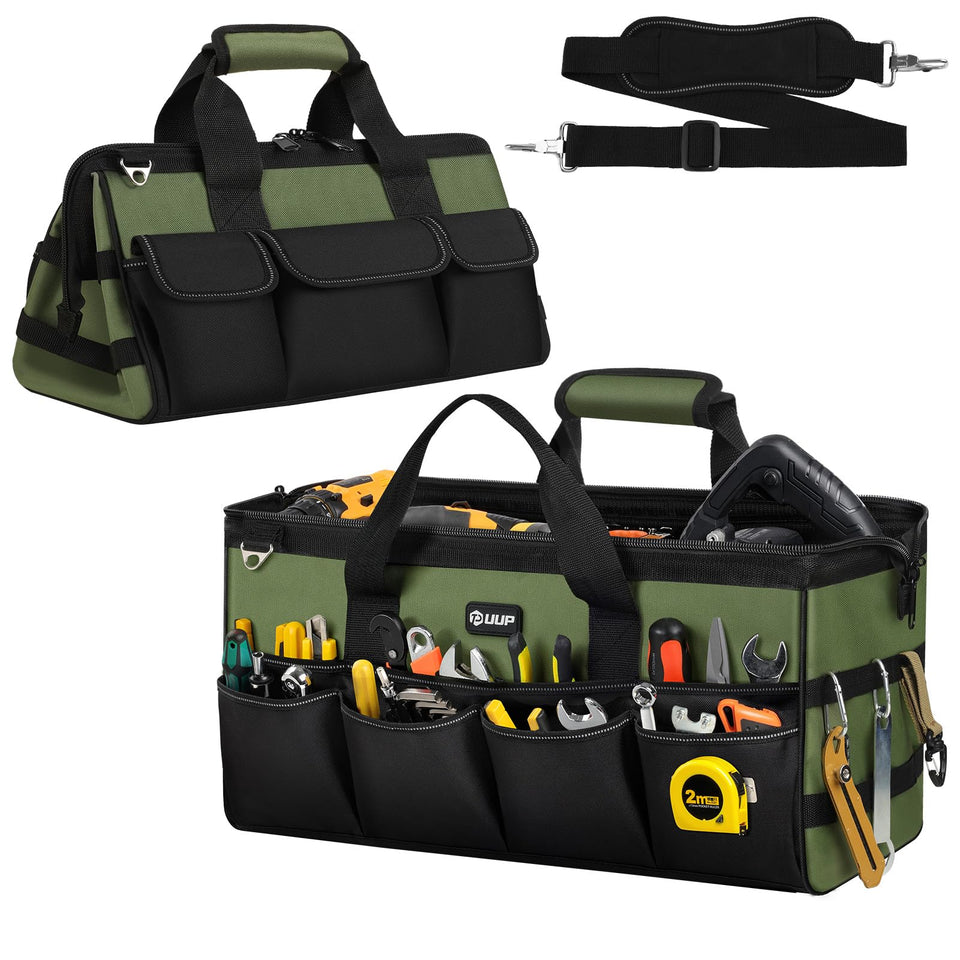 UUP heavy duty tool bag 20-inch with rugged exterior keeps tools organized on the job.