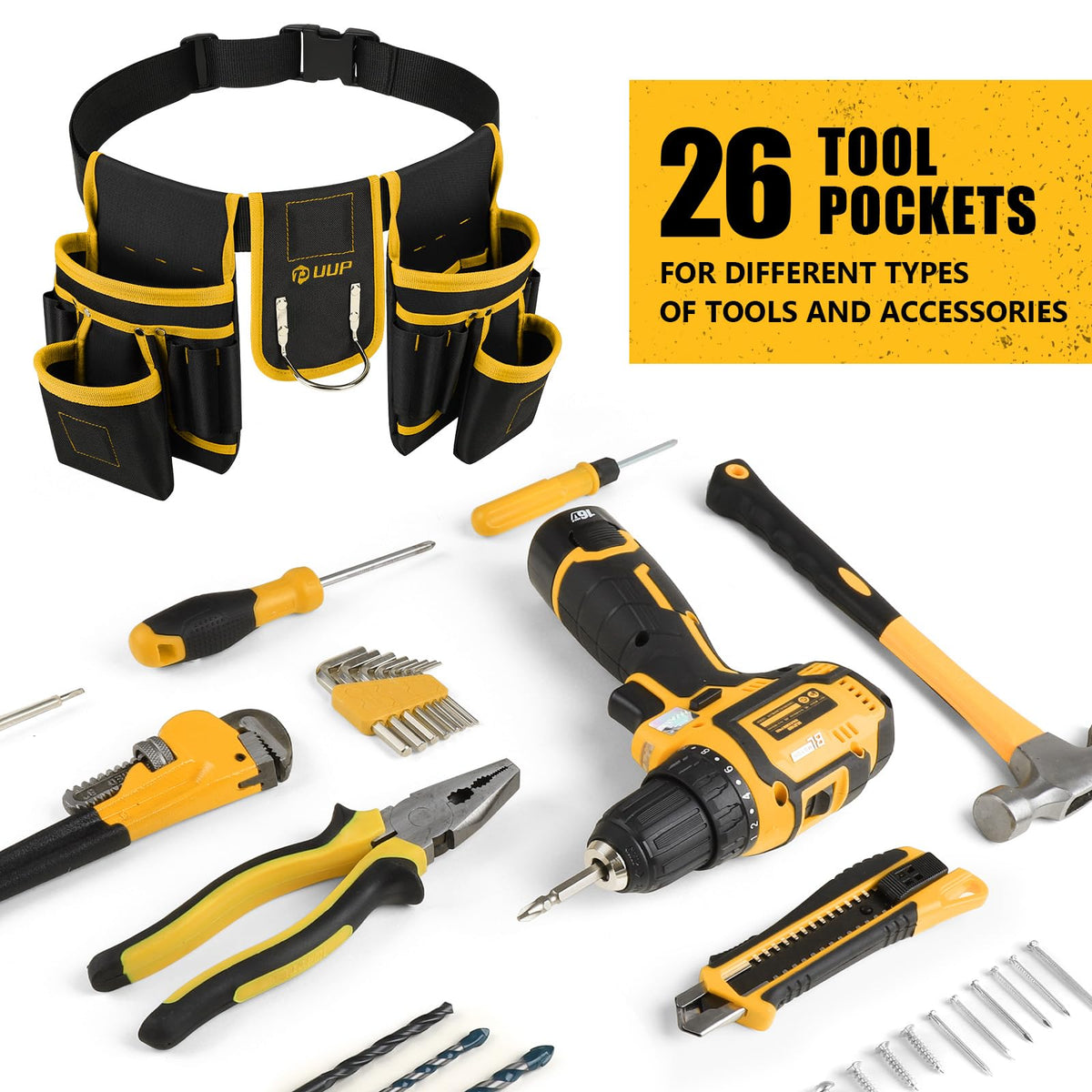 UUP Magnetic Tool Belt gift packaging for a ready-to-gift tool belt.