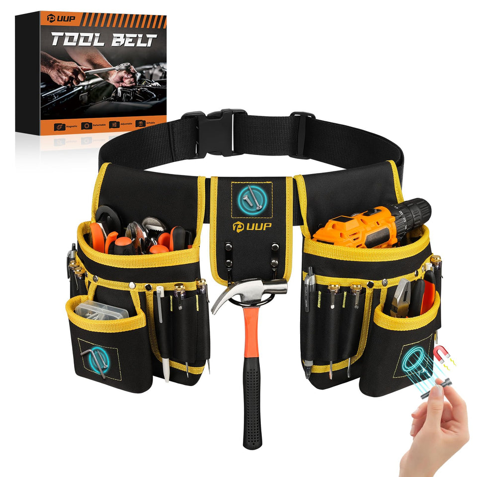 UUP Magnetic Tool Belt with nails magnets for secure fastener access.