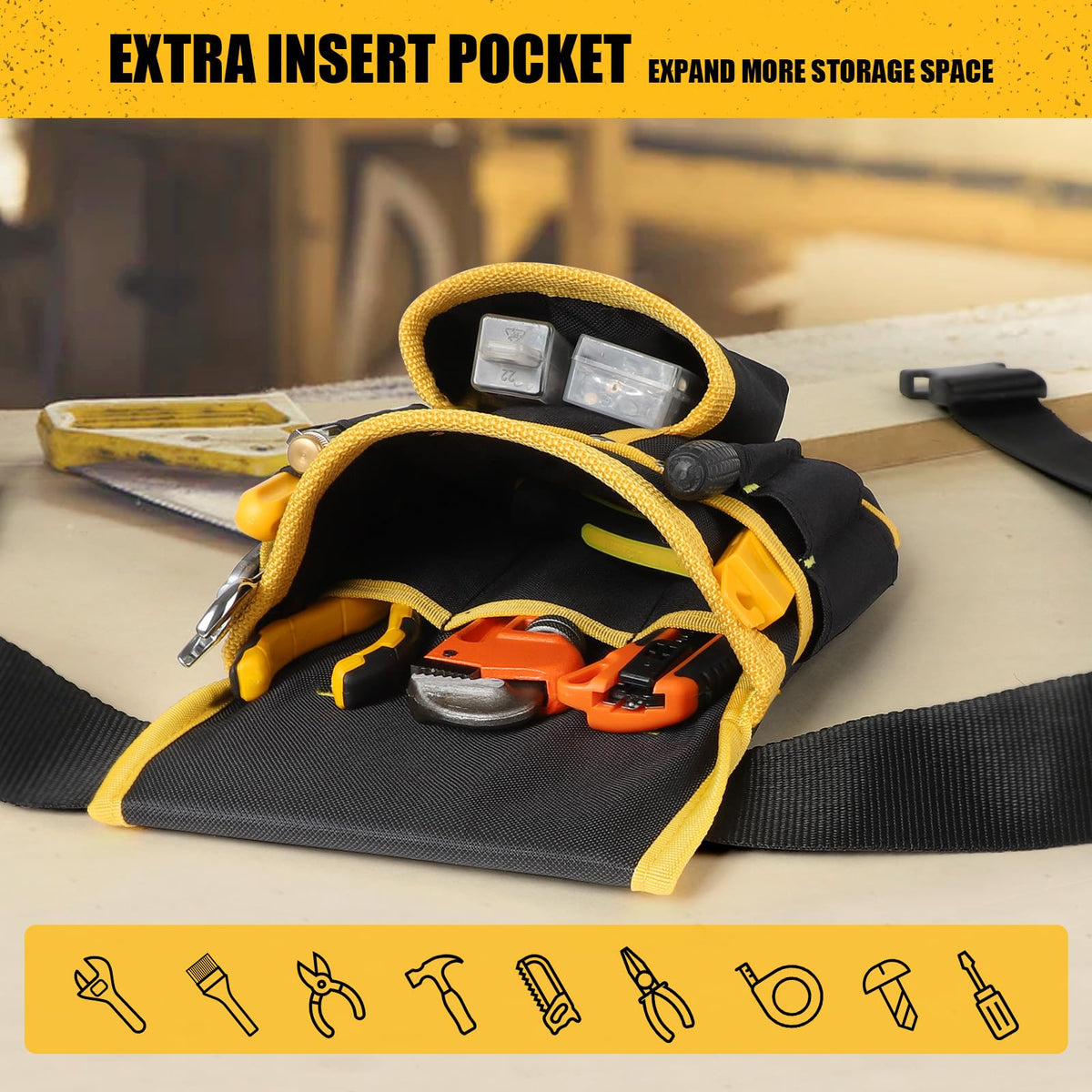 UUP Magnetic Tool Belt durable oxford fabric for tough job sites.