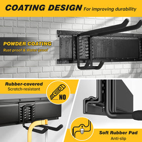 UUP rubber-coated hook arms prevent slipping and tool damage